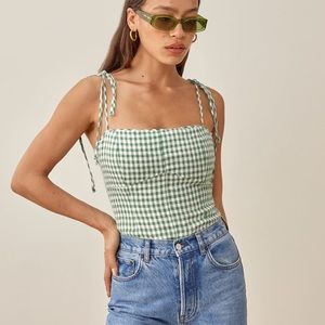 Reformation Blanchard Linen Top Size 6